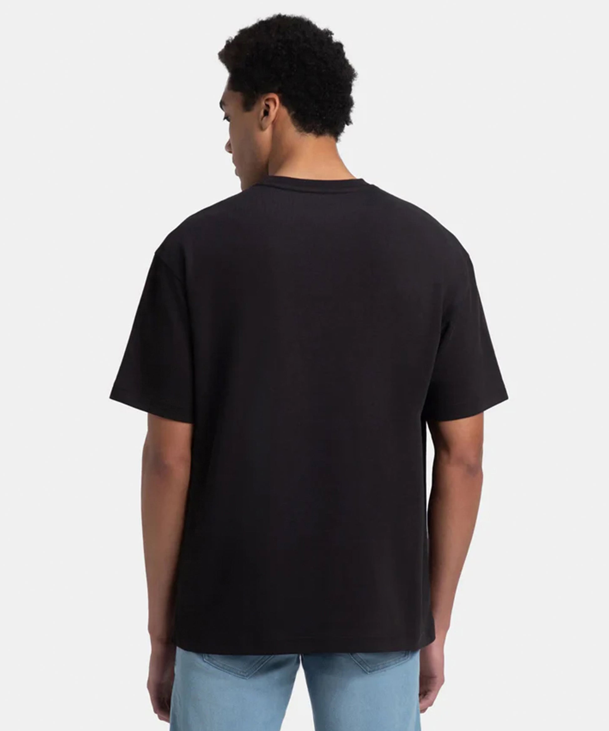 Men Ramzan Over Size T-Shirt- Black