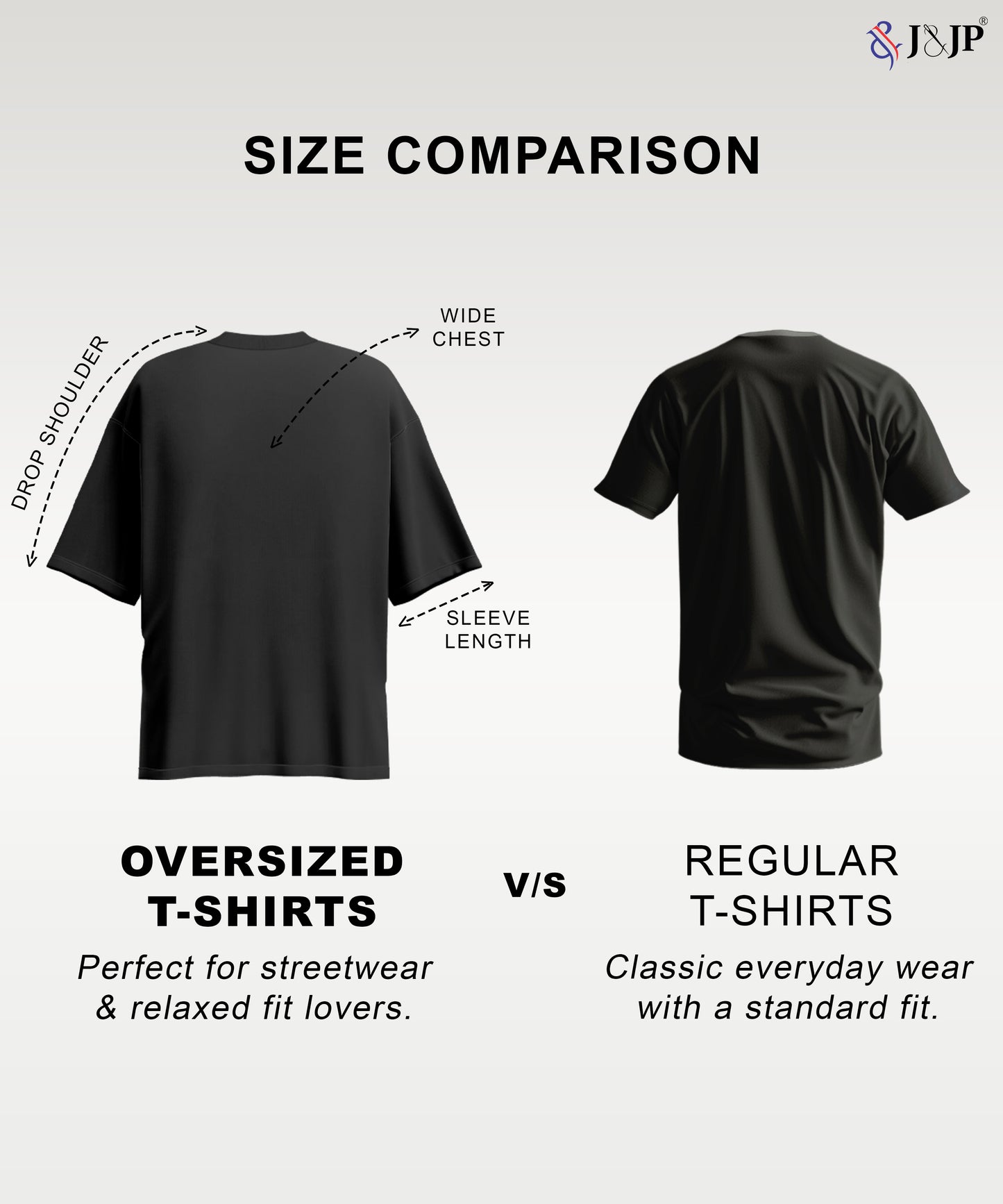 J&JP Men Airavath Tamil Tshirt Oversized - Black