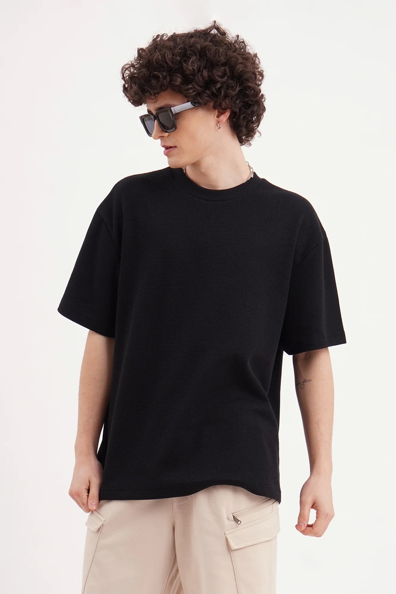 J&JP Texture tshirt-Black