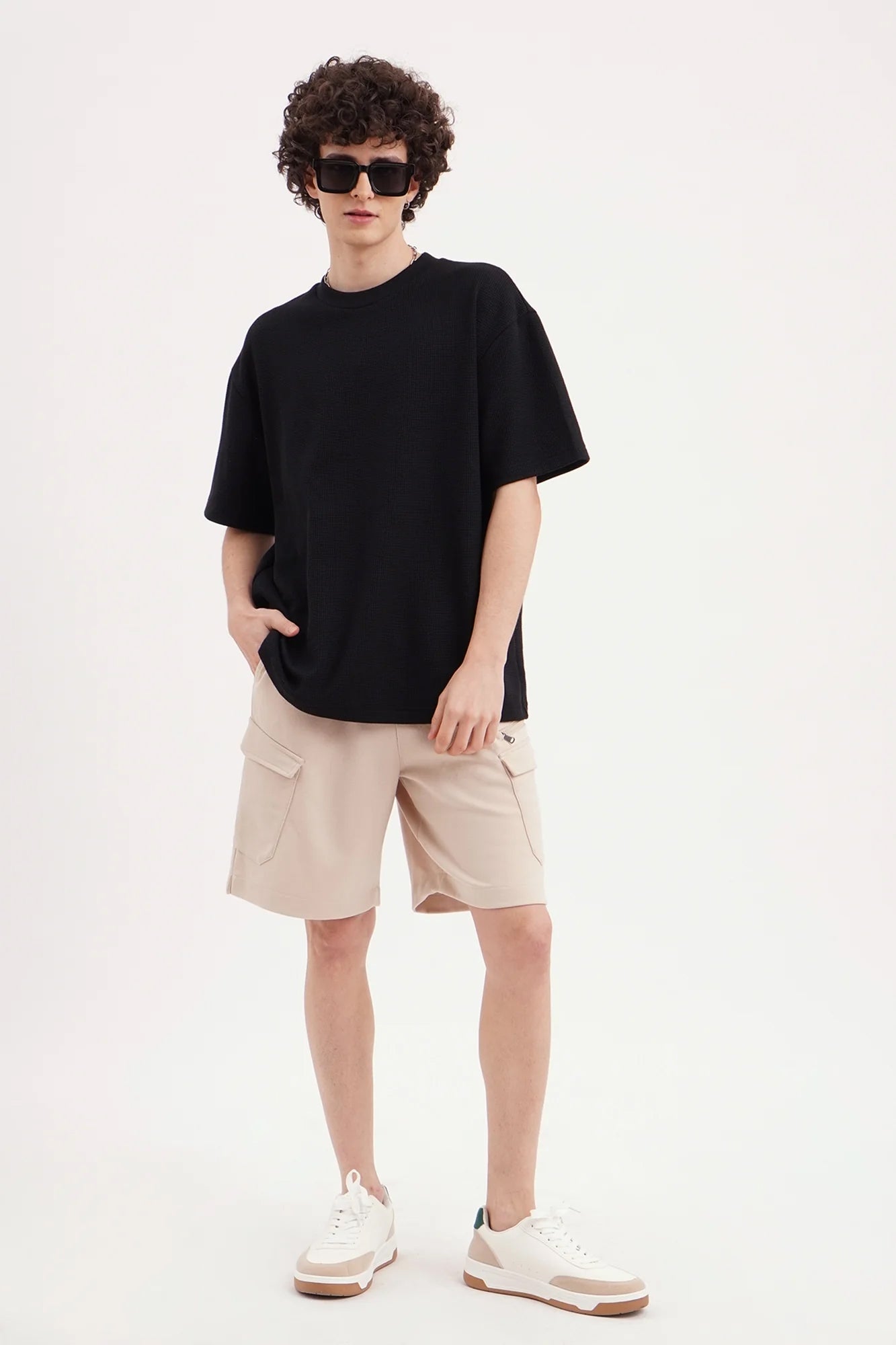 J&JP Texture tshirt-Black