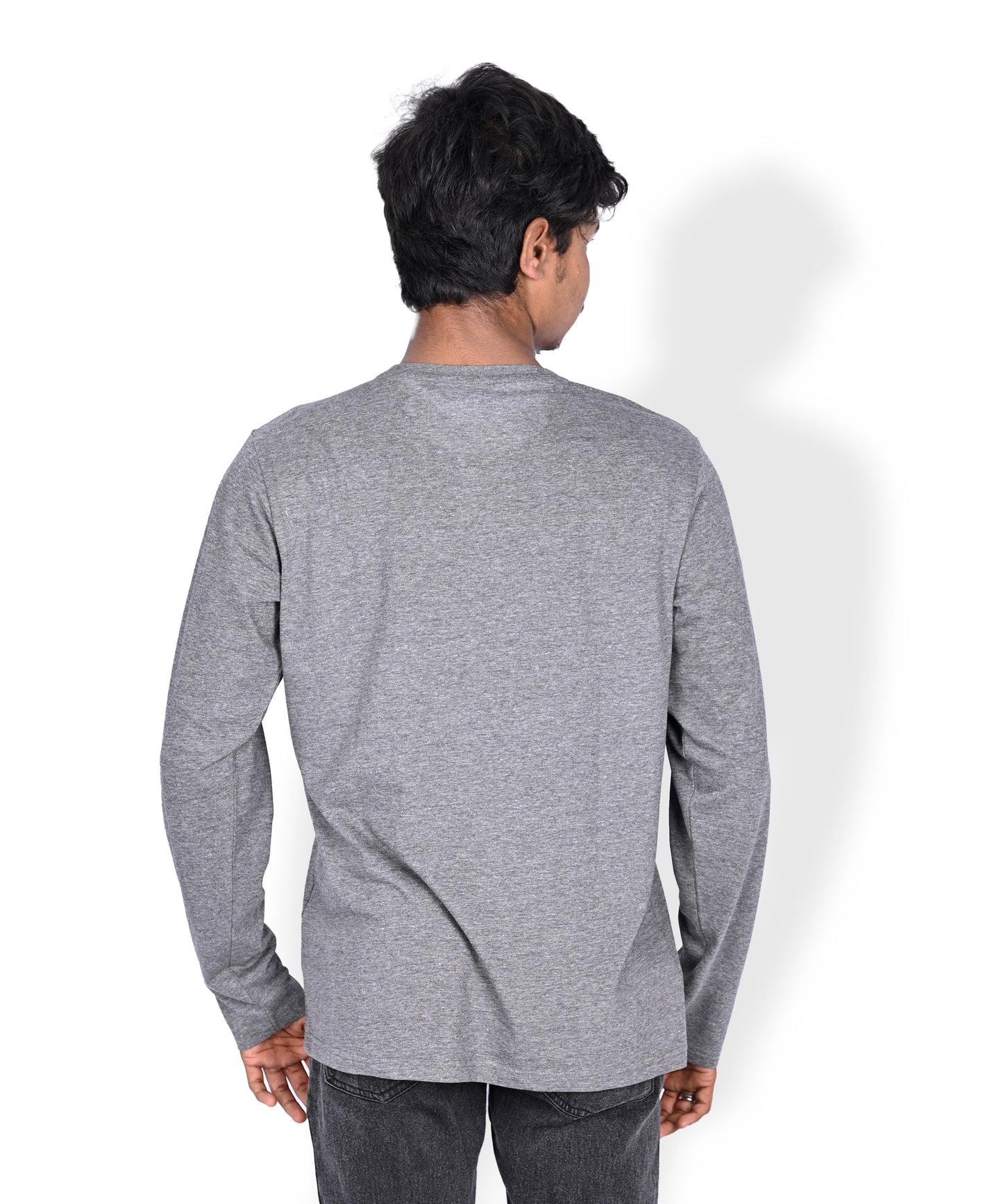 J&JP Solid Full sleeve charocal Tshirt