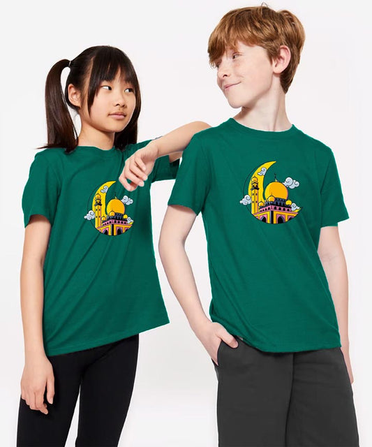 Kids Unisex Ramzan T-Shirt- Green