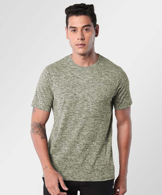 J&JP Texture Printed Olive green tshirt