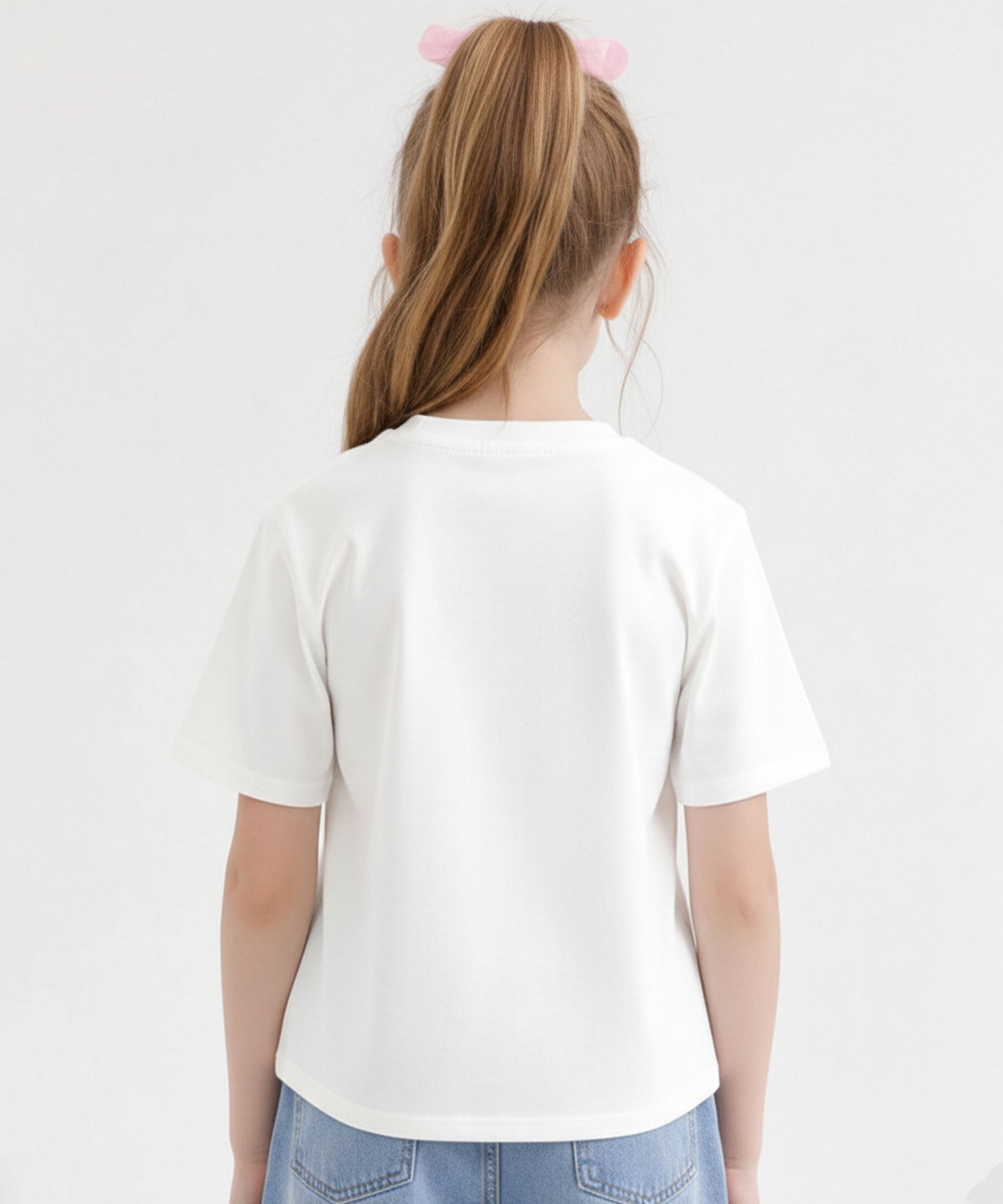 J&JP Girls Paint Splash Logo Graphic Premium T-Shirt