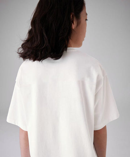J&JP Bhima Printed Girls Oversized T-Shirt- White