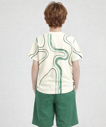 J&JP Boys Logo Graphic Printed T-Shirt and Shorts Set