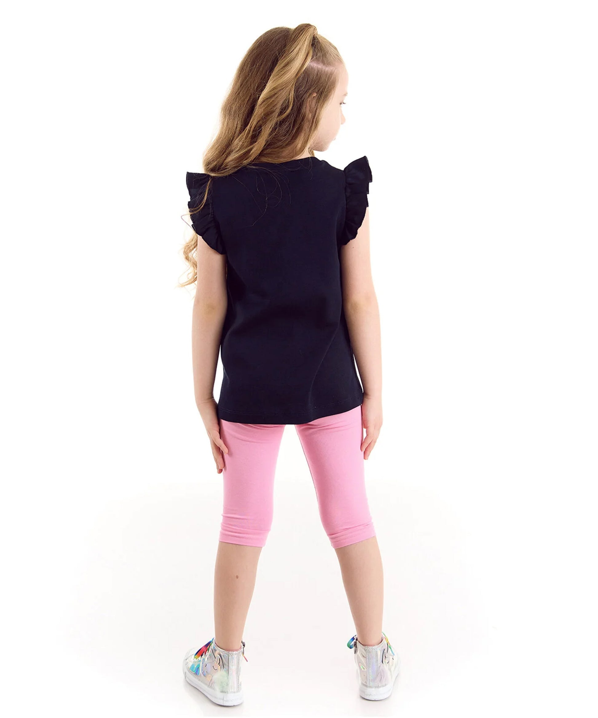 J&JP Kids Girls Printed T-shirt and Pant Set