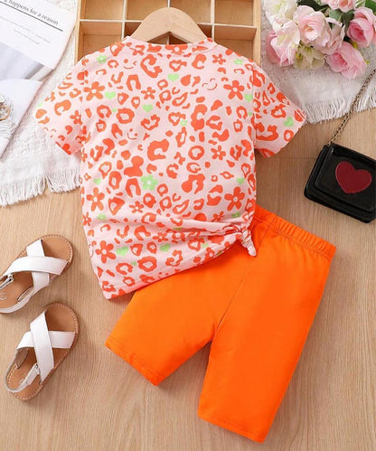 Kids-Girls- Set- Orange