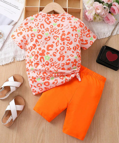 Kids-Girls- Set- Orange