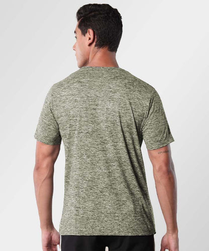 J&JP Texture Printed Olive green tshirt