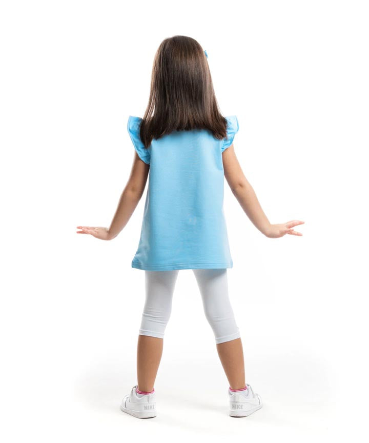 J&JP Kids Girls Printed T-shirt and Pant Set