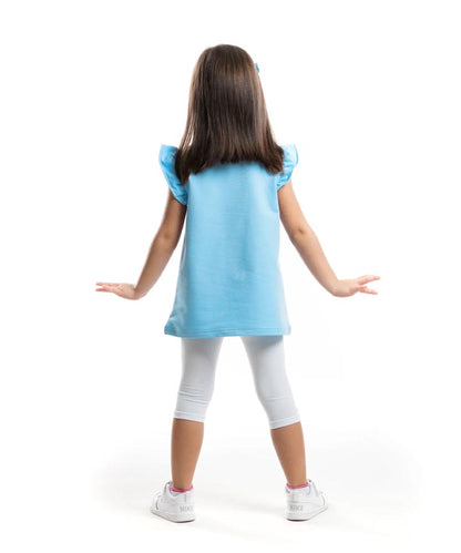 J&JP Kids Girls Printed T-shirt and Pant Set