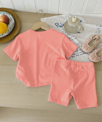 Kids-Girls- Set- Peach