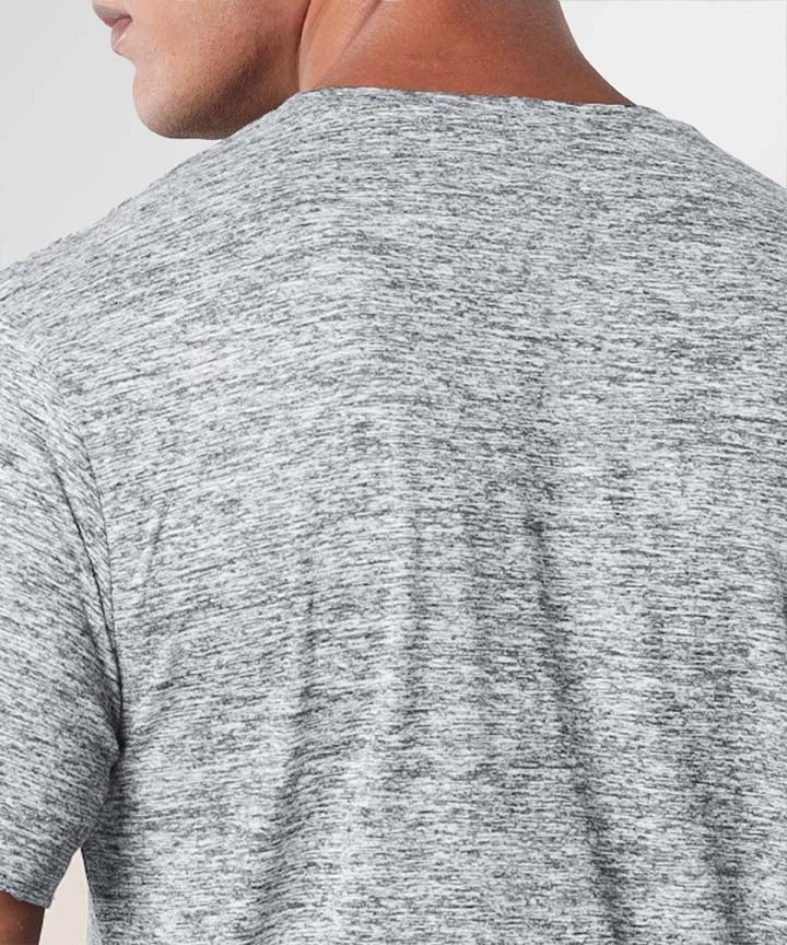J&JP Texture Printed grey tshirt