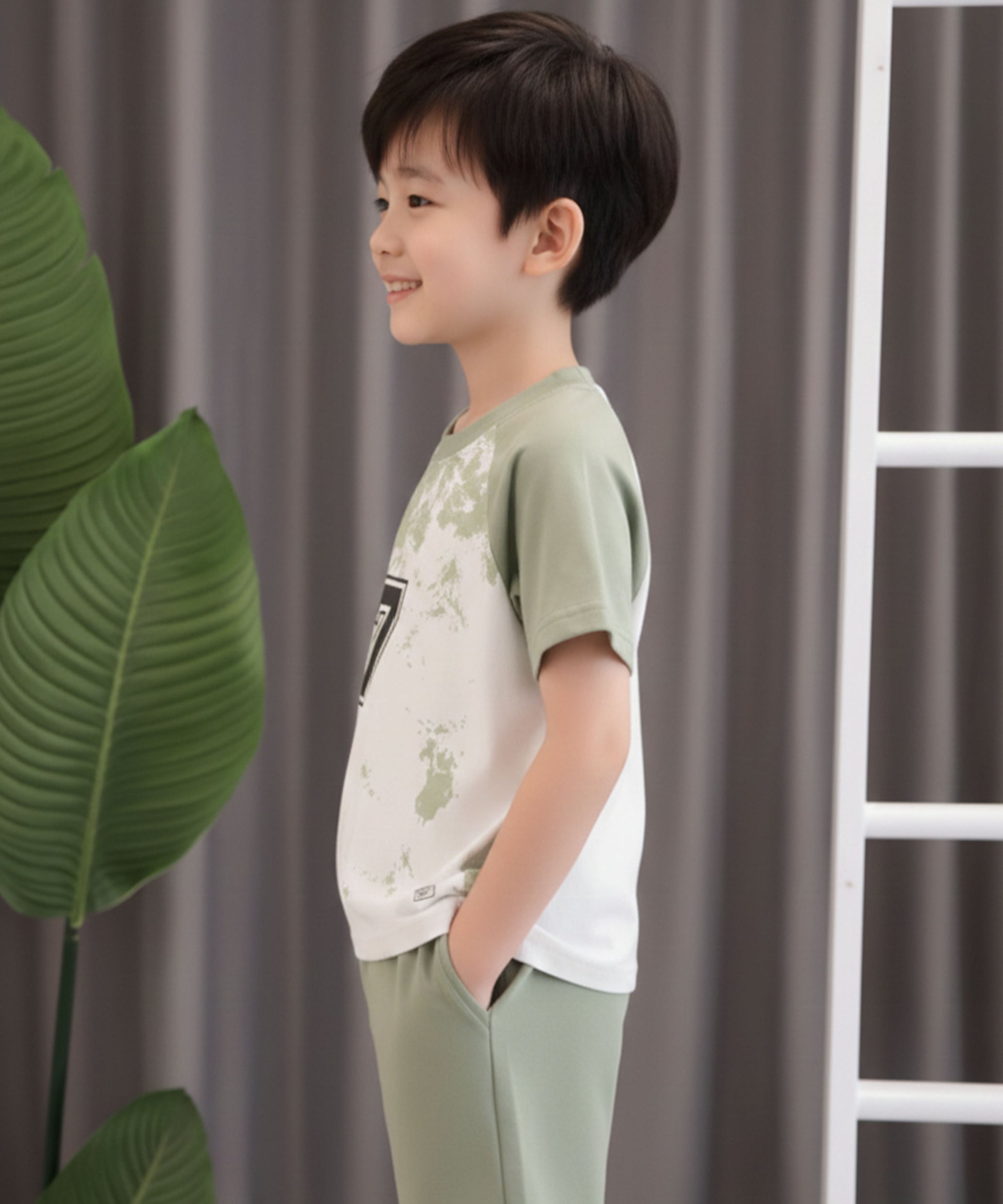 J&JP Boys Number 7 Graphic Printed T-Shirt and Shorts Set