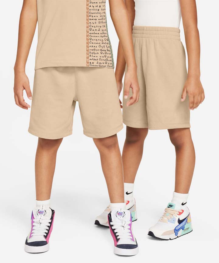 Aathichudi Tamil Printed Oversized coord set- Beige