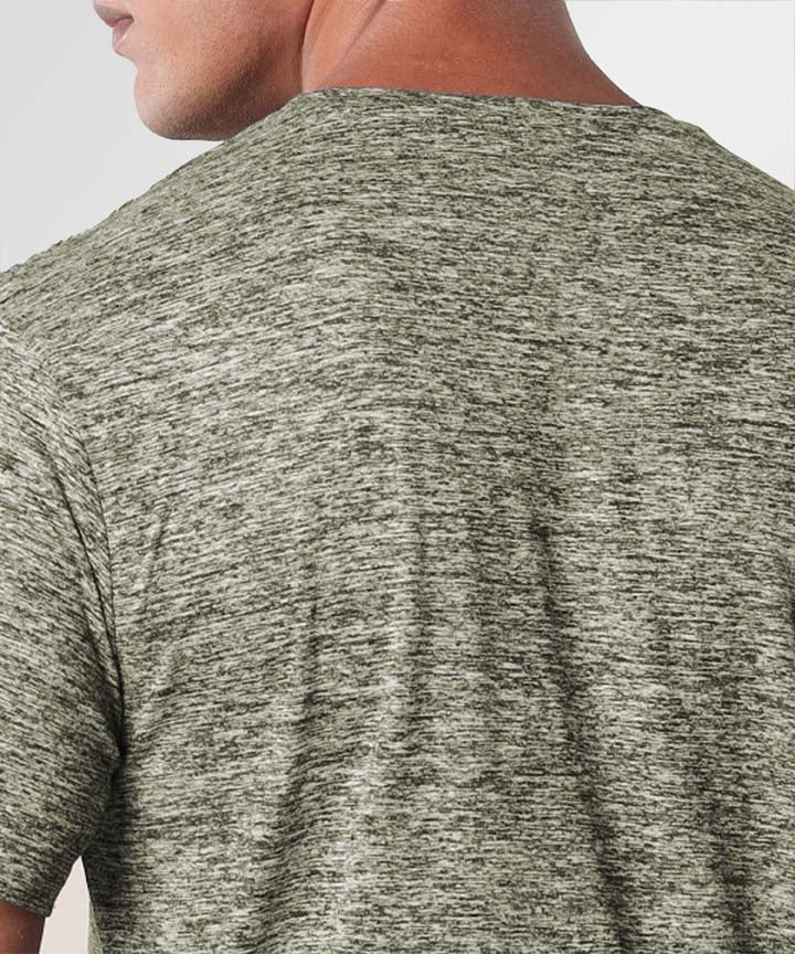 J&JP Texture Printed Olive green tshirt