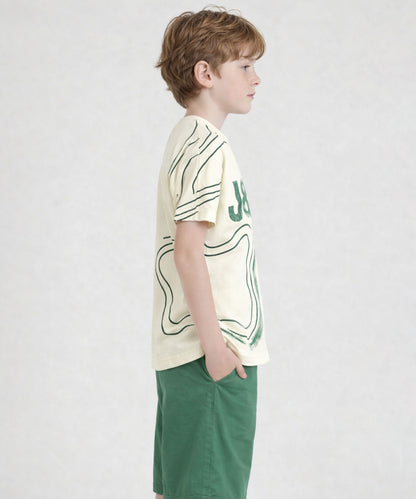 J&JP Boys Logo Graphic Printed T-Shirt and Shorts Set