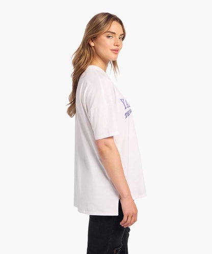 J&JP Women Yazhi The War Beast Oversized T-Shirt -White