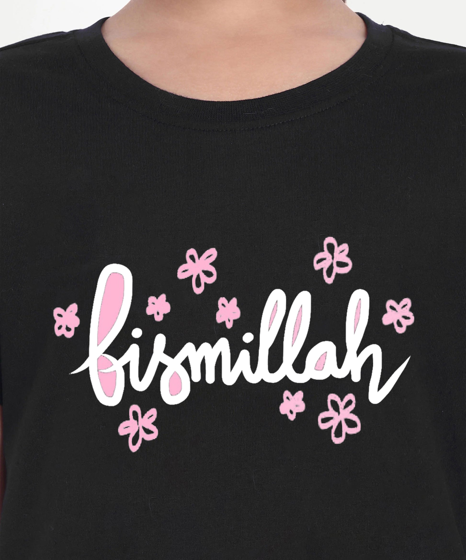 Kids Girls Ramzan T-Shirt- White (Copy)