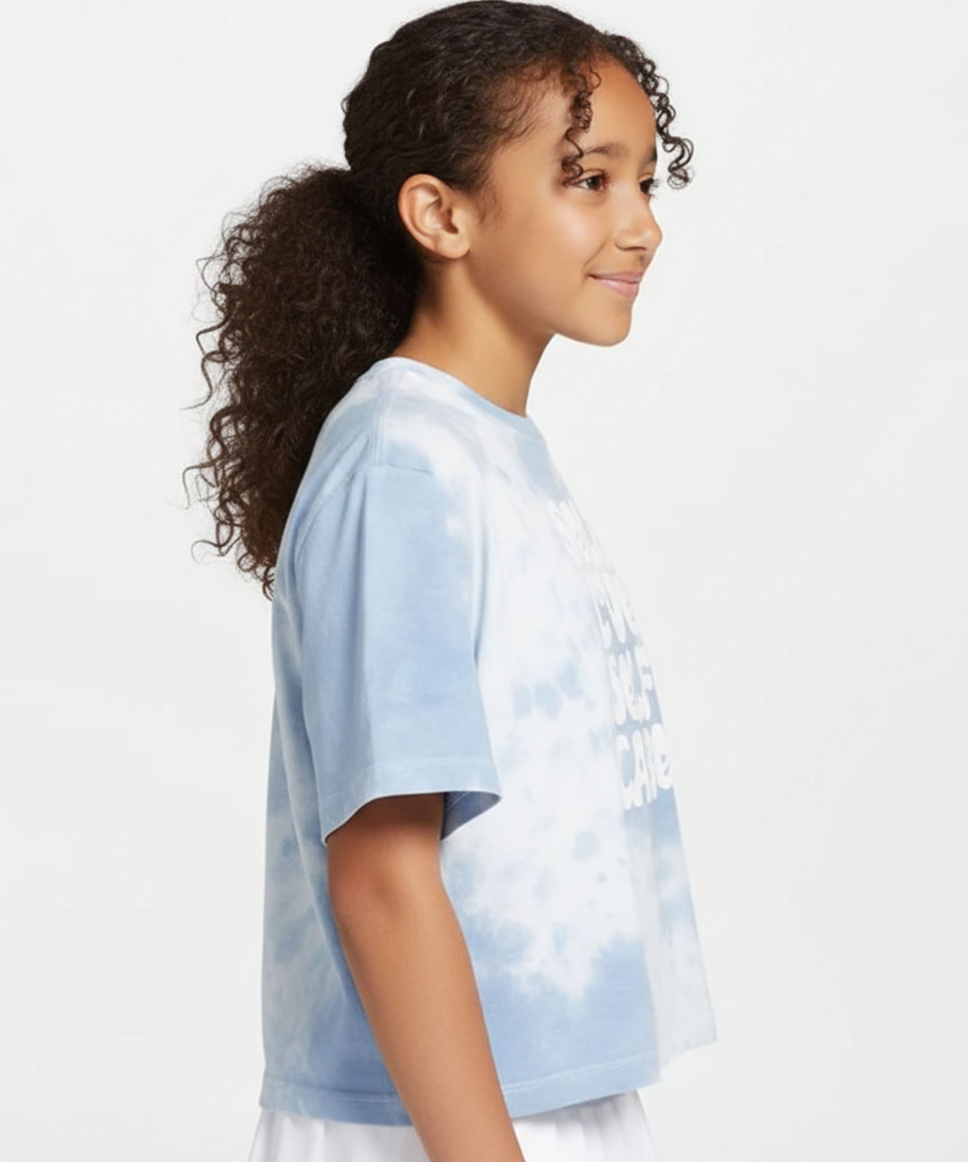 J&JP Girls Self Love Self Care Tie-Dye T-Shirt Casual Comfort Tee