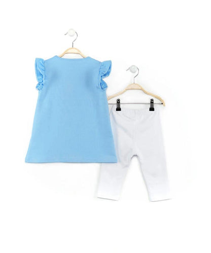 J&JP Kids Girls Printed T-shirt and Pant Set