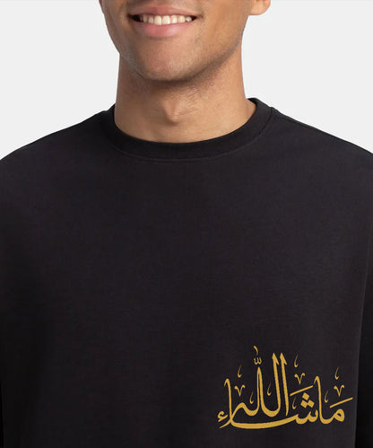 Men Ramzan T-Shirt- Black