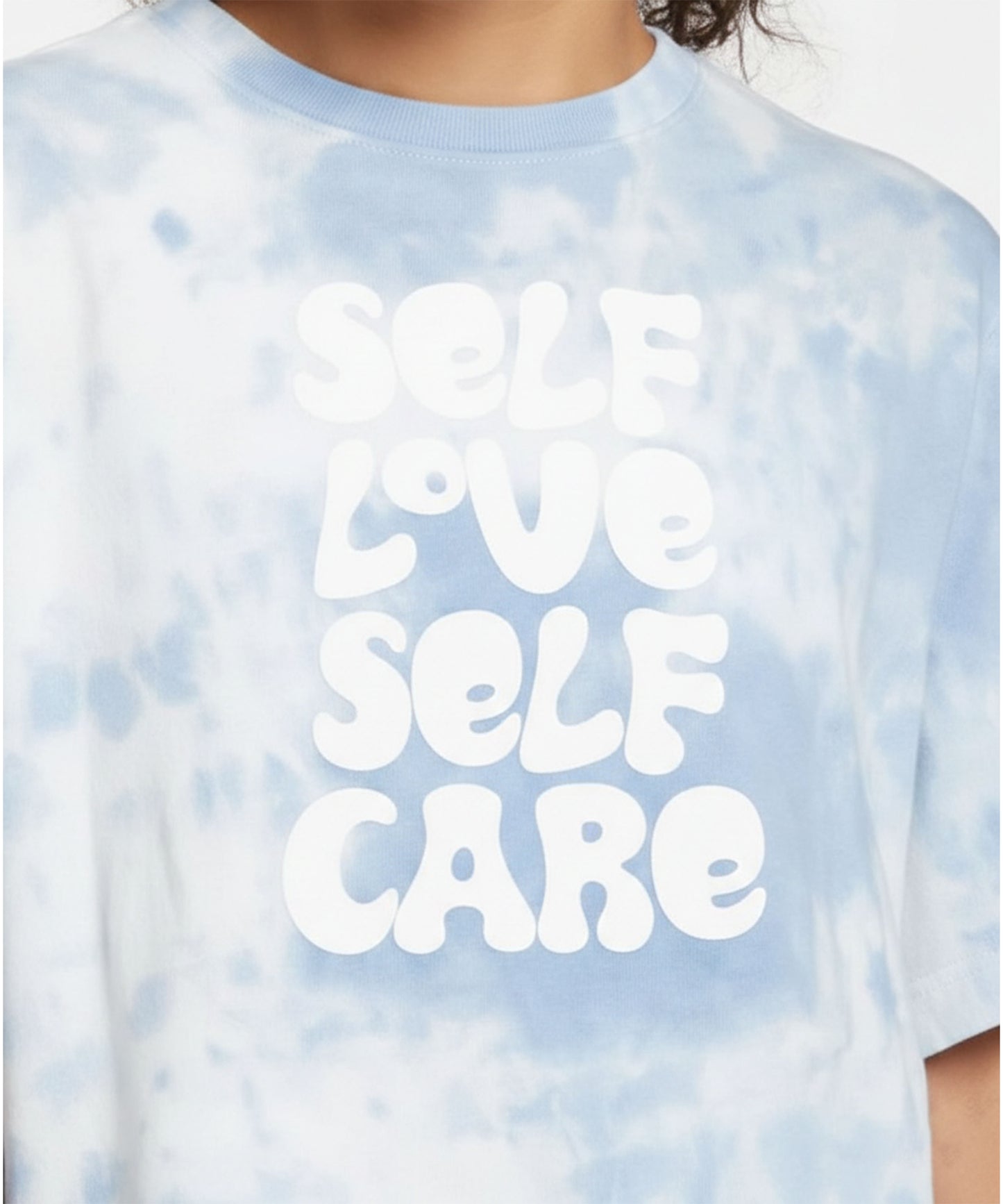 J&JP Girls Self Love Self Care Tie-Dye T-Shirt Casual Comfort Tee