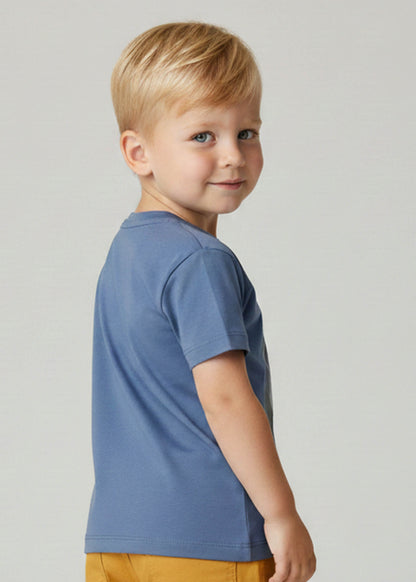 J&JP Boys Animal Graphic Printed Casual Blue T-Shirt
