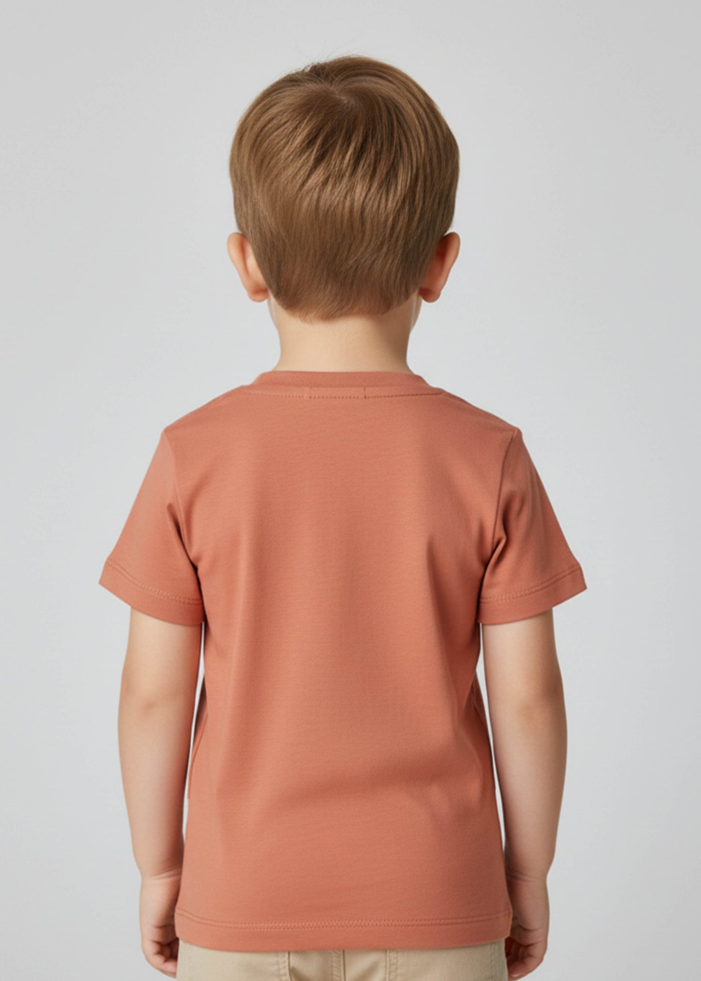 J&JP Boys Jeepzy Ride Graphic Printed Casual Orange T-Shirt