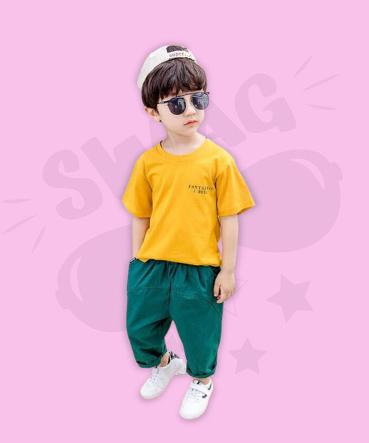 J&JP Kids Printed T-shirt and Pant set