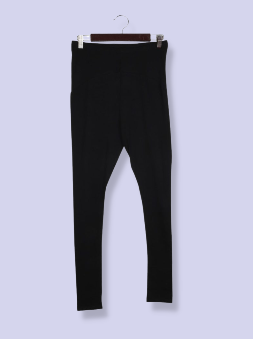 Womens Black Cotton Elasthane, Cotton Lycra Solid Pant