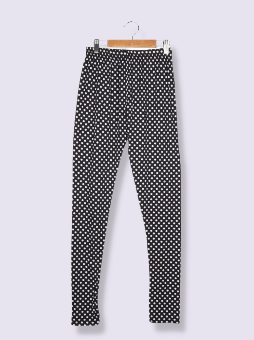 Womens Black Jersey Yarndyed pant