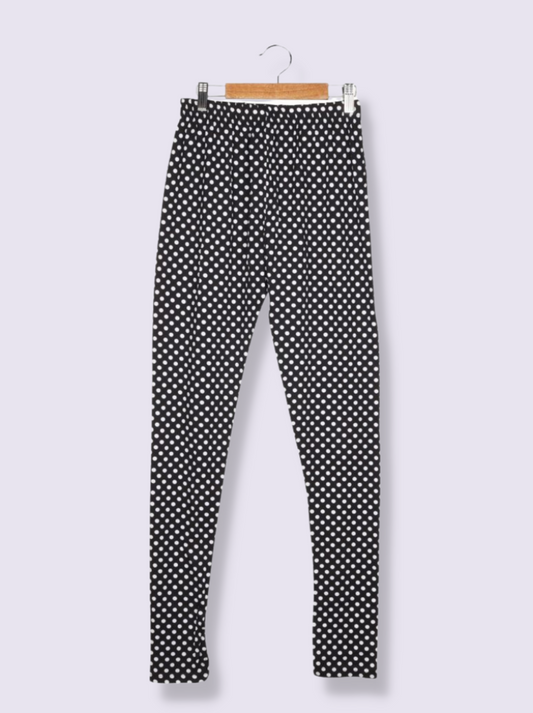 Womens Black Jersey Yarndyed pant