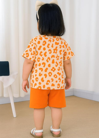 Kids-Girls- Set- Orange