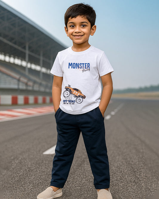 J&JP Kids Boys Printed T-shirt and Pant Set