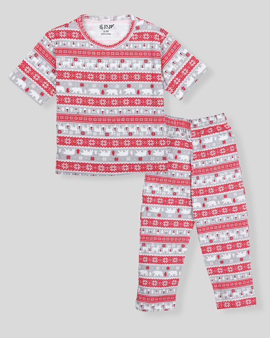 Kids Printed Half Sleeve Multi colour t-Shirt and Pant