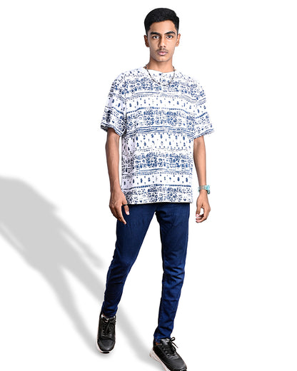 J&JP Men's oversize Printed T-shirt