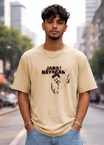 JANA NAYAGAN Thalapathy Vijay T-Shirt for Men – J&JP Premium Graphic Tee