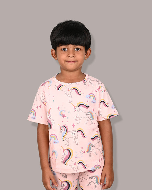 Kids Printed Full Sleeve Multi colour t-Shirt and Pant