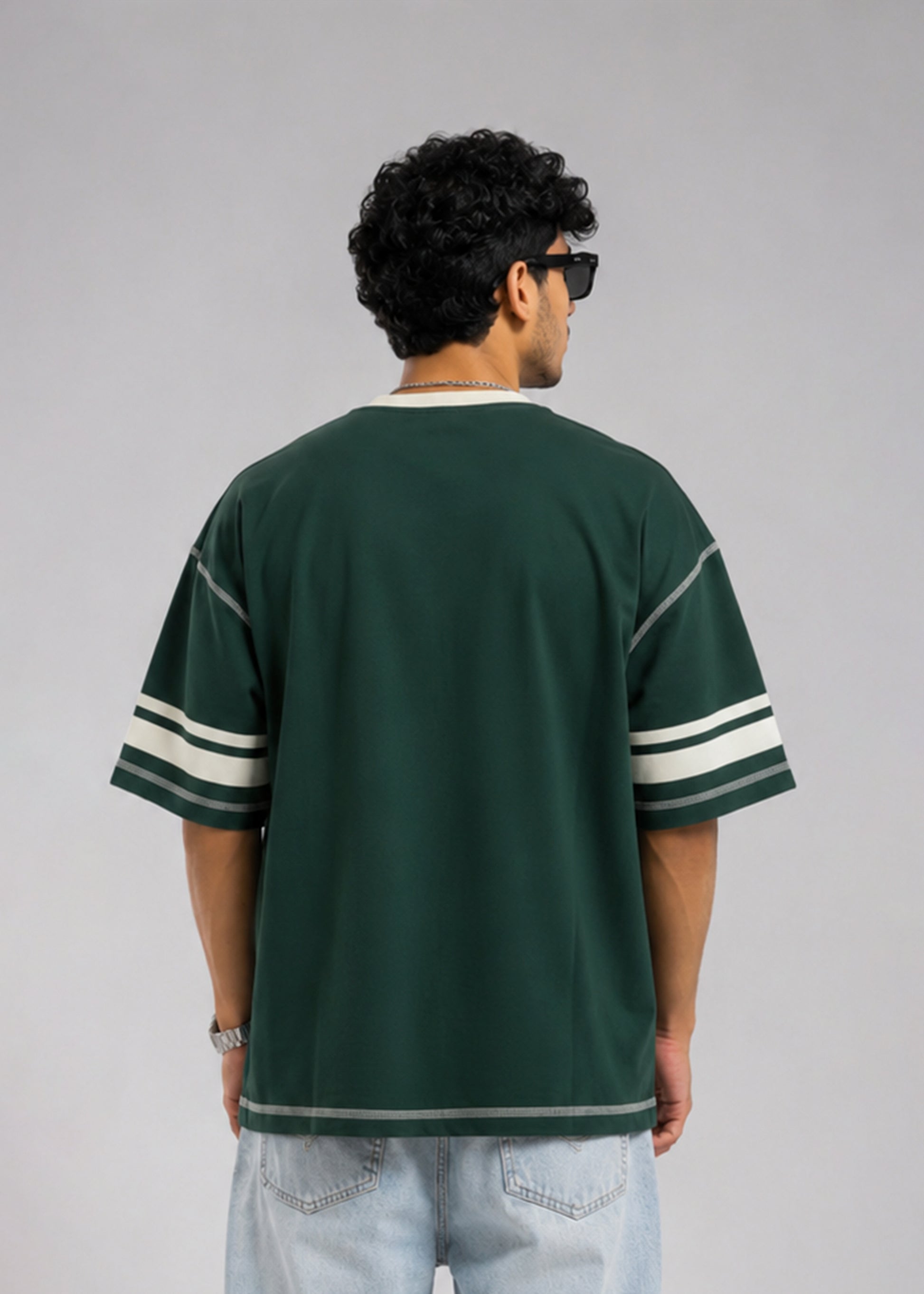 J&JP Bottle Green Legends 98 Oversized Mens T-Shirt