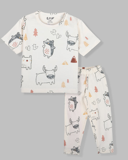 Kids Printed Half Sleeve Multi colour t-Shirt and Pant