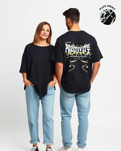 J&JP Mens oversized Puff Printed Tshirt