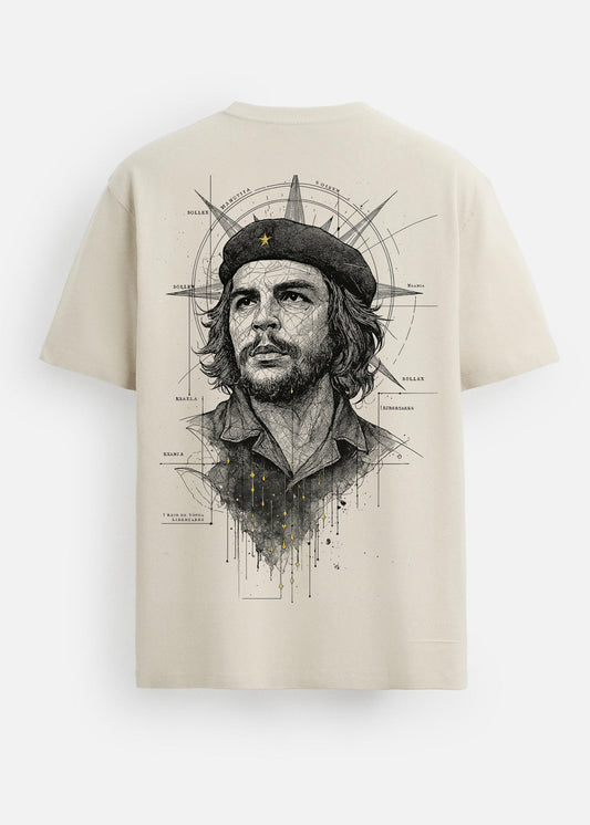 GOAT Series Iconic Chequera Back Graphic Regular Fit T-Shirt for Men- Beige