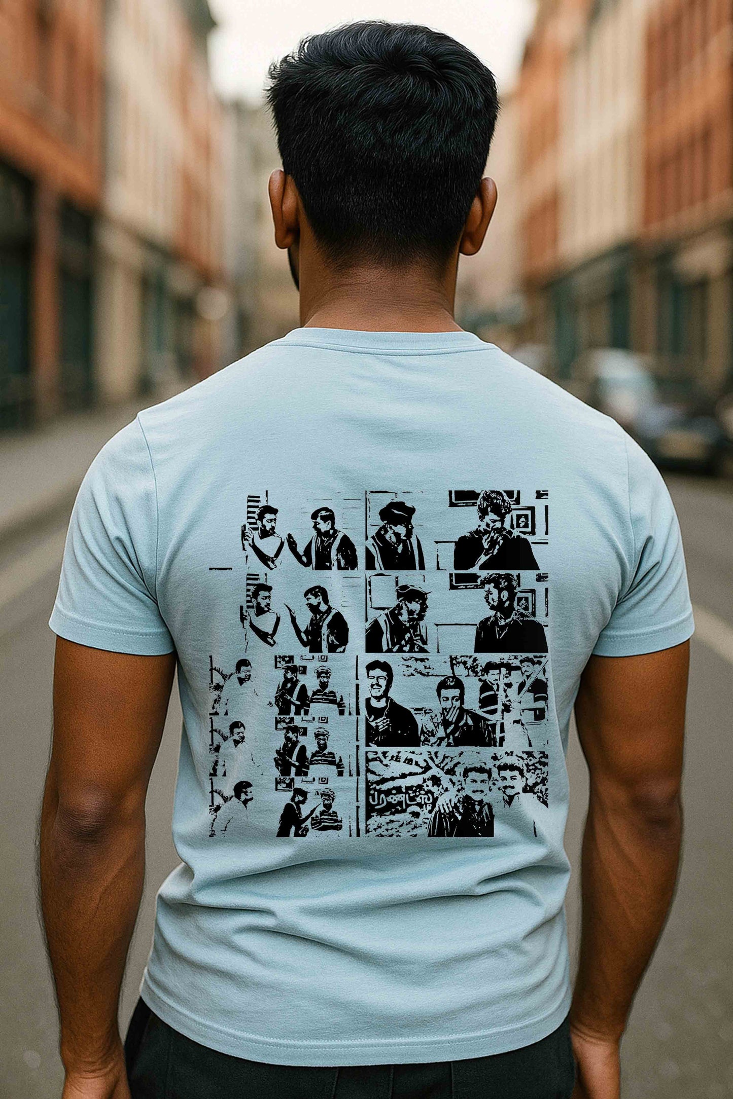 Nee pudungurathu pooram thevai illatha aani taan Nesamani Tshirt-Sky blue