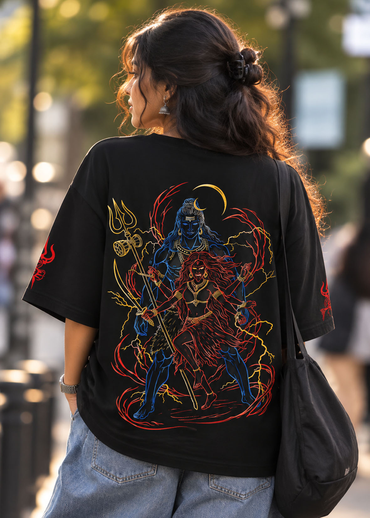 WOMENS SHIVA X KALI DIVINE GRAPHIC T-SHIRT