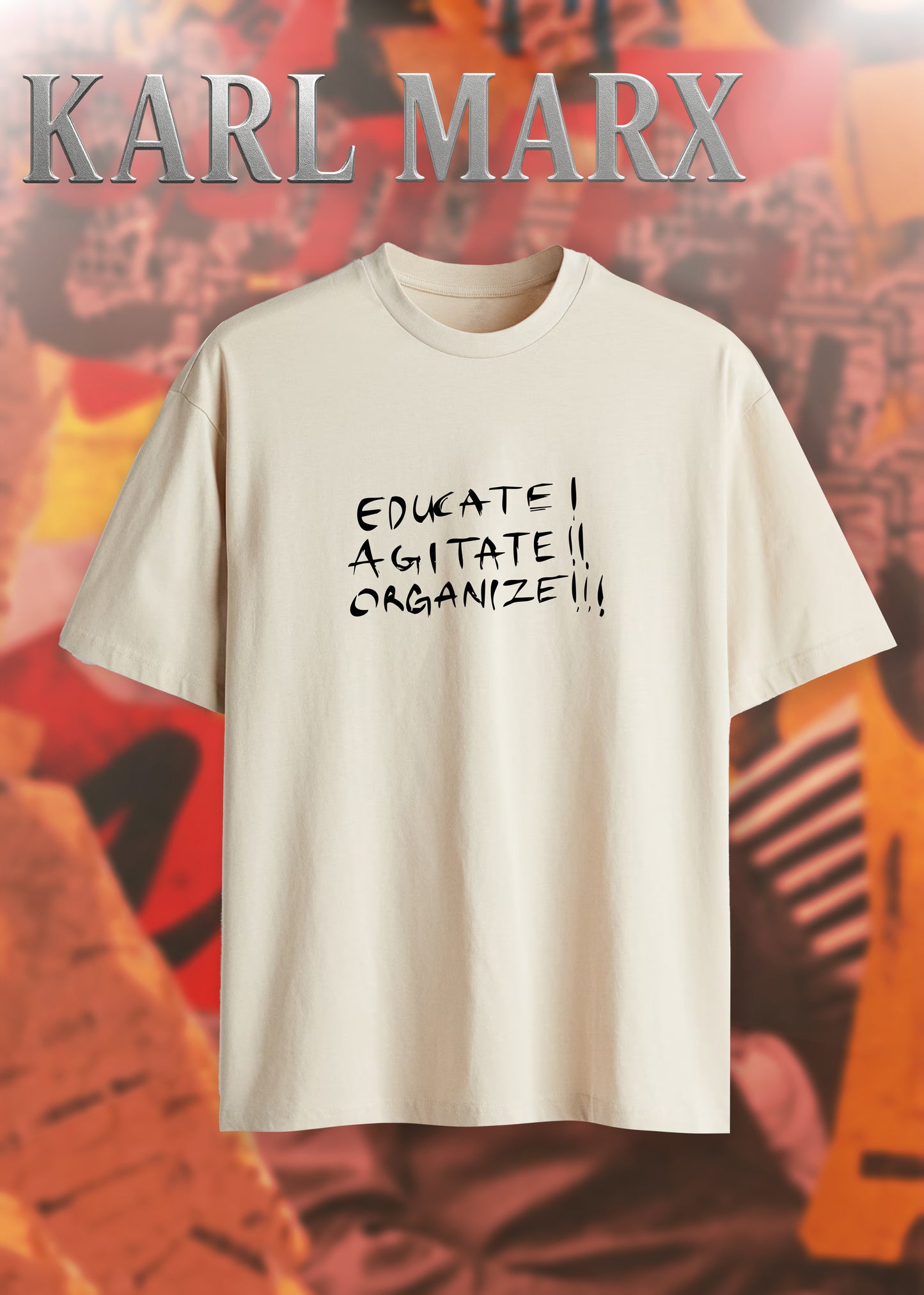 Karl Marx Printed Half Sleeve T-Shirt for Men