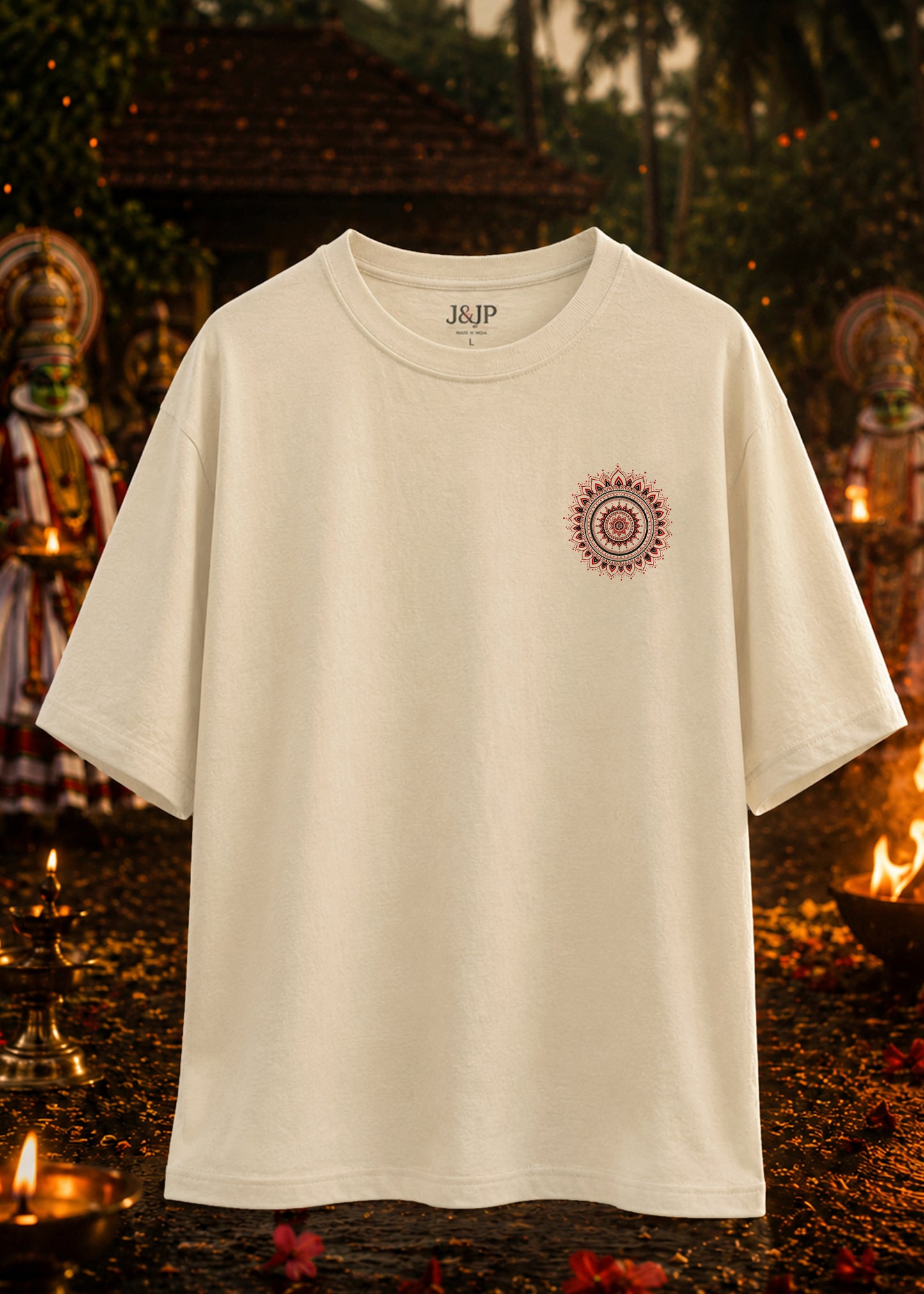 Onaparvam Oversized T-Shirt – Kerala Onam Heritage Edition | J&JP