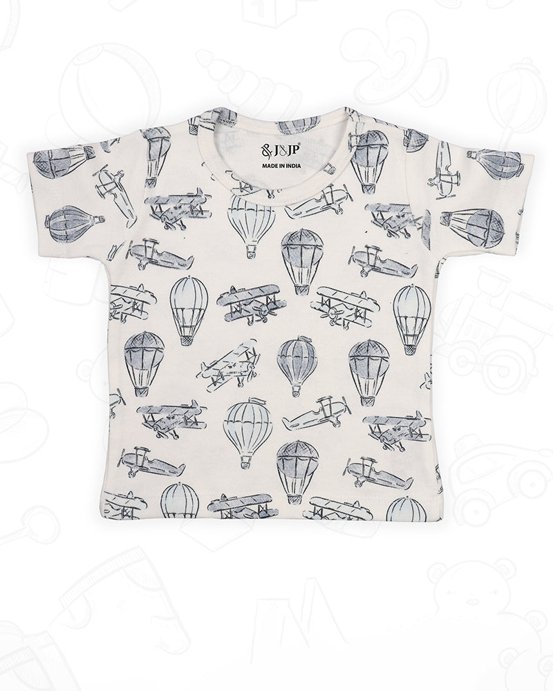 J&JP Kids Printed T-shirt and Pant