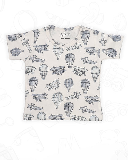 J&JP Kids Printed T-shirt and Pant